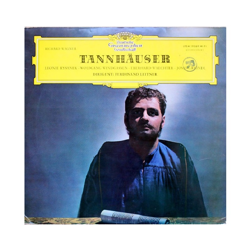 Wagner: Tannhäuser, Rysanek, Windgassen, Waechter, Greindl, Ferdinand Leitner, LP mono, Deutsche Grammophon LPEM-19069
