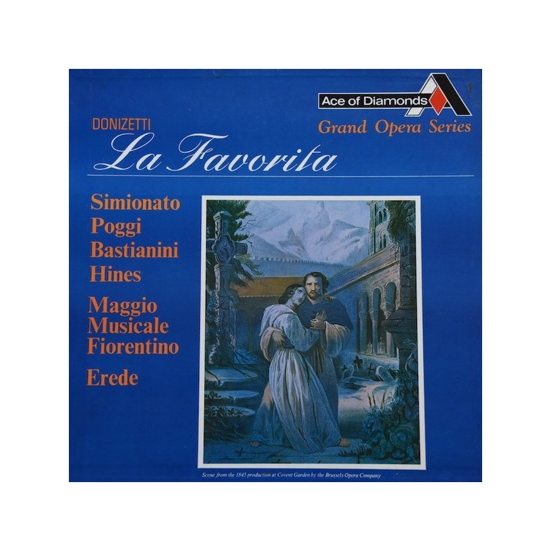 Donizetti: La Favorita, Simionato, Poggi, Bastianini, Hines, Maggio Musicale Fiorentino, Erede, 3x LP, Ace of Diamond GOS-525