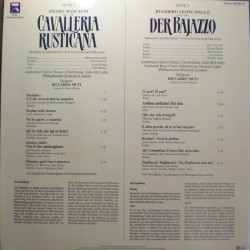 Mascagni/Leoncavallo: Cavalleria Rusticana/Der Bajazzo, Scotto, Caballé, Ambrosian Opera Chorus, Riccardo Muti, EMI 26257-6