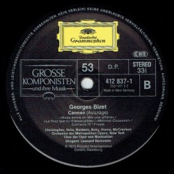 Bizet: Carmen, The Metropolitan Orchestra, Leonard Bernstein, LP, Deutsche Grammophon 412837-1