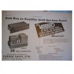 Verdik "Quality Ten", 2x preampli + 2x Finali con EL84