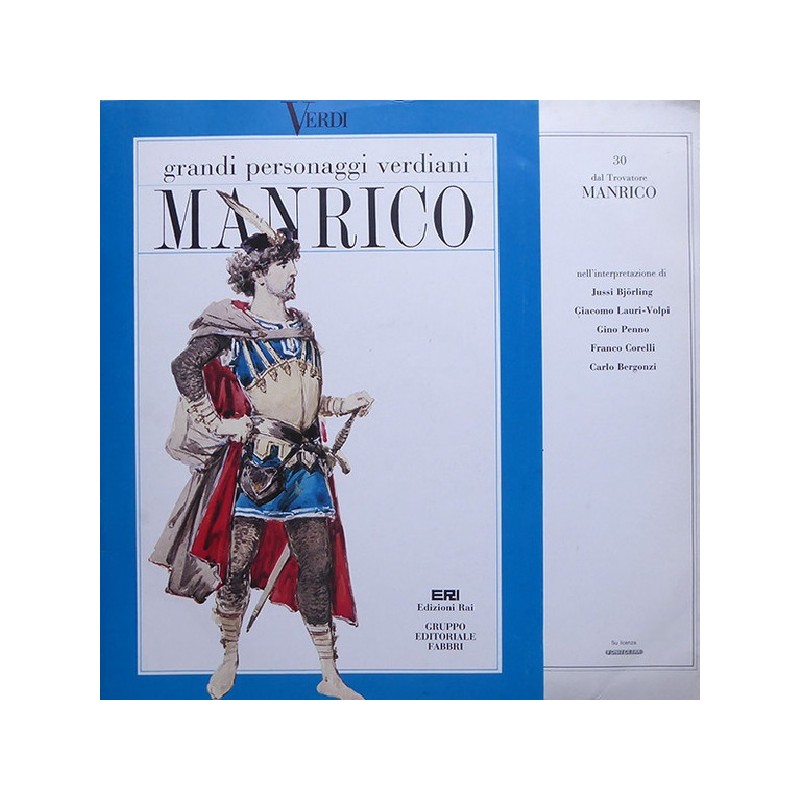 Giuseppe Verdi – Verdi: Edizioni Rai 30 - Manrico (da Il Trovatore), LP, Fonit Cetra 394304