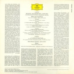 Ravel/Mussorgsky: Bolero/Pictures At An Exhibition, Berliner Philharmoniker, Karajan, LP, Deutsche Grammophon 139010-SLPM