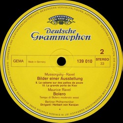 Ravel/Mussorgsky: Bolero/Pictures At An Exhibition, Berliner Philharmoniker, Karajan, LP, Deutsche Grammophon 139010-SLPM