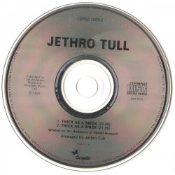 Jethro Tull – Thick As A Brick, CD, Chrysalis CDP-321003-2