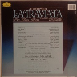 Giuseppe Verdi: La Traviata, Scotto, Raimondi, Bastianini, Coro e Orch. Teatro Alla Scala, Antonino Votto, 2x LP, DG 415-392-1