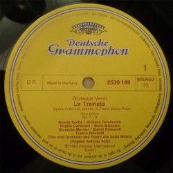 Giuseppe Verdi: La Traviata, Scotto, Raimondi, Bastianini, Coro e Orch. Teatro Alla Scala, Antonino Votto, 2x LP, DG 415-392-1