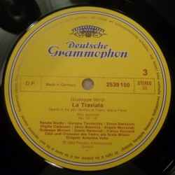 Giuseppe Verdi: La Traviata, Scotto, Raimondi, Bastianini, Coro e Orch. Teatro Alla Scala, Antonino Votto, 2x LP, DG 415-392-1