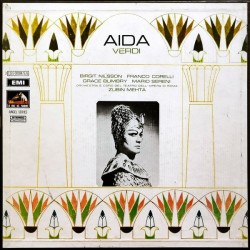 Verdi: Aida, Nilsson, Corelli, Sereni, Orch. e Coro Teatro Dell'Opera Di Roma, Zubin Mehta, 3x LP, EMI 3C-165-00084/5/6