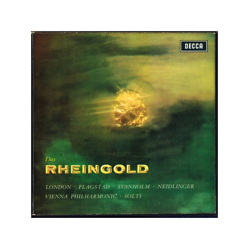 Wagner: Das Rheingold, London, Flagstad, Svanholm, Neidlinger, Solti, Vienna Philharmonic, 3x LP, Decca SET-382/4