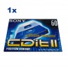 Cassetta Audio Sony CDit II, 60'' nuova sigillata, 1pz.