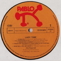 Ella Fitzgerald with Jackie Davis and Louie Bellson – Lady Time, LP, Pablo 2310-825