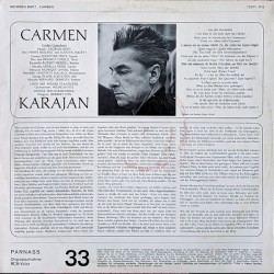 Bizet: Carmen, Leontyne Price, Franco Corelli, Robert Merrill, Mirella Freni, Wiener Philharmoniker, Karajan, LP, Parnass 72677