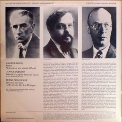 Debussy, Ravel, Prokofiev: Prélude à l'Après-Midi d'un Faune, Bolero, Suite "L'Amour des Trois Oranges", LP, Baccarola 80050-ZK