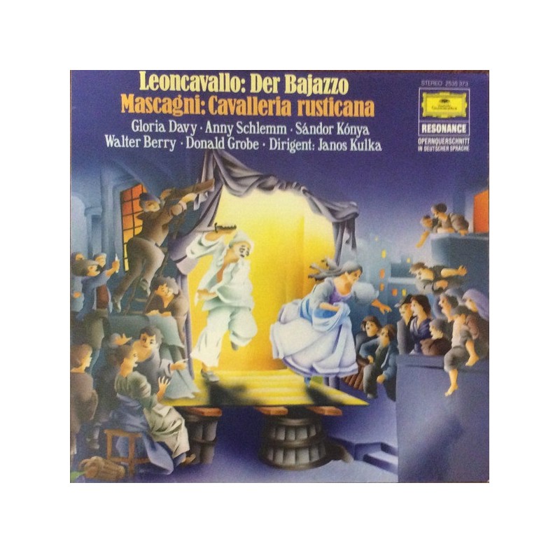 Leoncavallo/Mascagni: Der Bajazzo/Cavalleria Rusticana, Davy, Schlemm, Kónya, Janos Kulka, LP, DG 2535-373