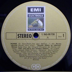 Bellini: Norma, Callas, Corelli, Ludwig, Orchestra e Coro del Teatro Alla Scala, Tullio Serafin, LP, EMI 1C-063-00730