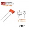 Orange Drop 715, 0,47uF/400V, condensatore polipropilene (474)