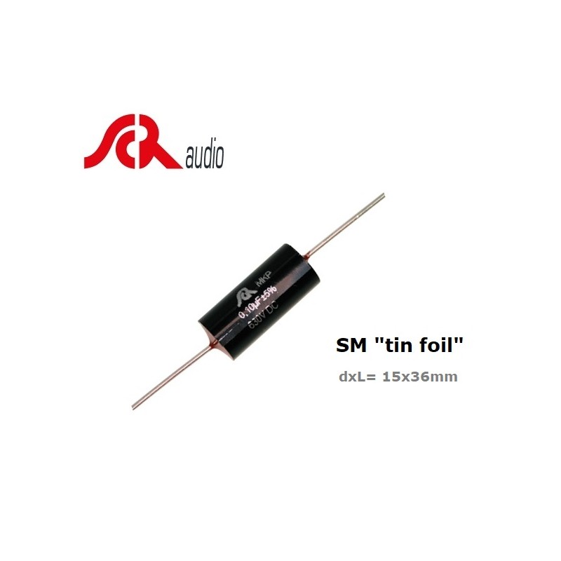 SCR SM 0,47uF/630V, condensatore polipropilene + tin-foil assiale (474)