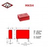 Wima MKS4 1uF/400V, condensatore poliestere 10%, p: 22,5, MKS4G041005G00KSSD