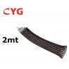 Braided cable sleeve, BLACK, d: 4mm (2mt.)