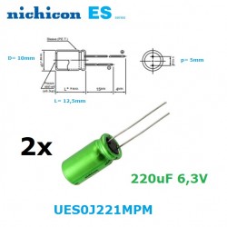 Nichicon Muse ES 220uF 6,3V