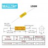Mallory '150', 0,0022uF/630V 10% condensatore poliestere assiale, 150222K630BB