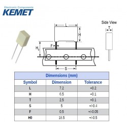 Kemet MKT 0,0022uF/100V
