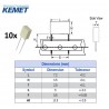 Kemet MKT 0,0015uF/100V