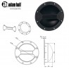 Adam Hall 34062, round plastic recessed handle