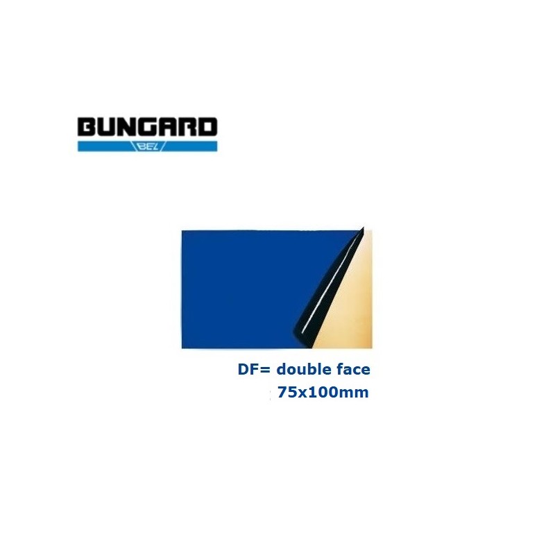Bungard 75x100mm, basetta FR4 1,5mm presensibilizzata positiva DF, Cu 2x35µm, 120306Z30