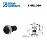 Signal Construct SMR1069, porta LED NERO 3mm convesso in metallo