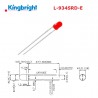 Kingbright L-934SRD-E, LED 3mm ROSSO ''Super Bright''