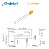 Kingbright L-7104ND, ORANGE 3mm LED