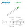 Kingbright L-7104GT, LED 3mm VERDE trasparente