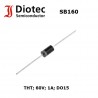 Diotec Semiconductor SB160, rectifier Schottky diode 60V 1A