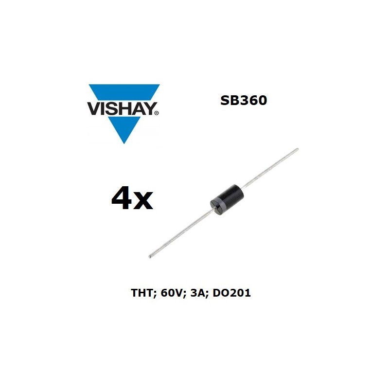 4x Vishay SB360, rectifier Schottky diode 60V 3A