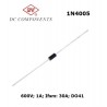 DC Components 1N4005, diodo raddrizzatore, 600V 1A