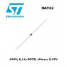 ST Microelectronics BAT41, switching Schottky diode 1mA 5ns