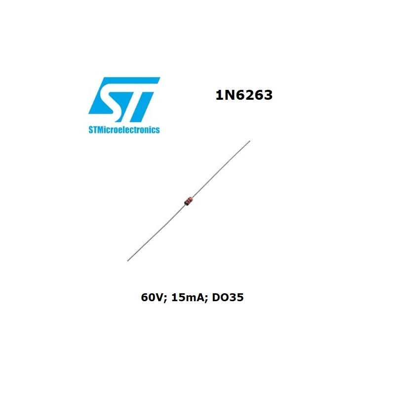 ST Microelectronics 1N6263, diodo Schottky di commutazione 1mA 0,1ns