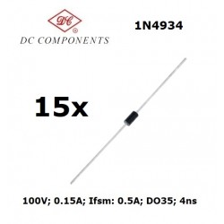 15x DC Components 1N4934,...