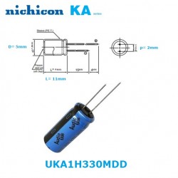 Nichicon KA ''Audio'' 33uF 50V