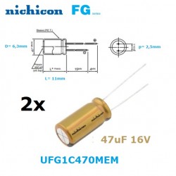 Nichicon FG 47uF/16V