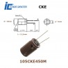 Illinois Capacitor CKE 1uF/450V, radial electrolytic capacitor 105CKE450M