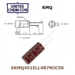 United Chemi-Con KMQ 4,7uF...