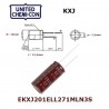 United Chemi-Con KXJ 270uF 200V condensatore elettrolitico EKXJ201ELL271MLN3S