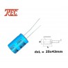 Trec 100uF/450V condensatore elettrolitico radiale, DxL 25x43mm