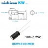 Nichicon KW 100uF 25V
