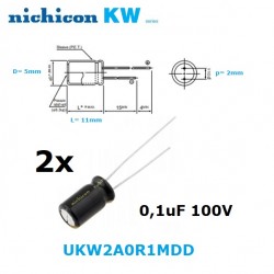 Nichicon KW 0,1uF 100V