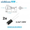 Nichicon KW 2,2uF 100V