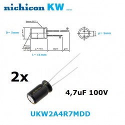 Nichicon KW 4,7uF 100V